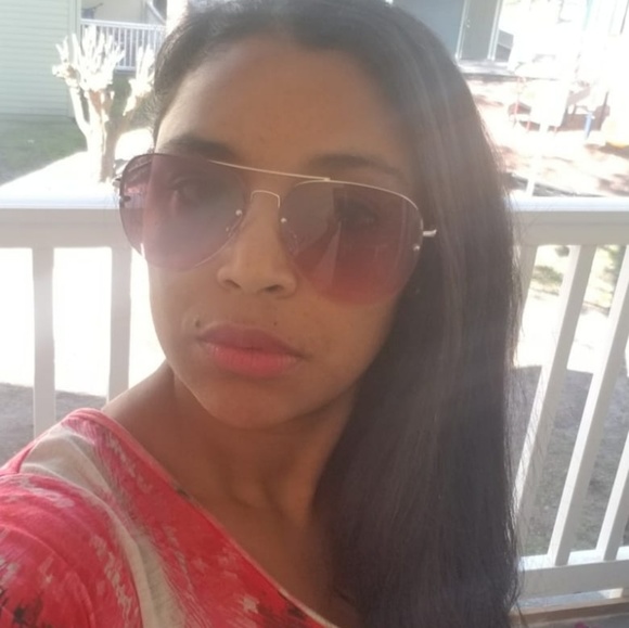 MIRROR SUNGLASSES WOMEN GOLDEN FEMALE METAL FRAME - Picture 2 of 3